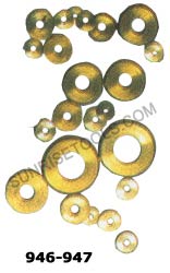 Clock Washers Brass & Nickelled 